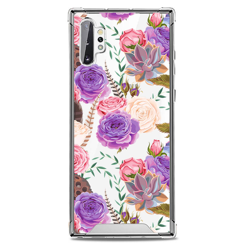 Galaxy Note 10 Plus CLARITY Case [FORAL COLLECTION]